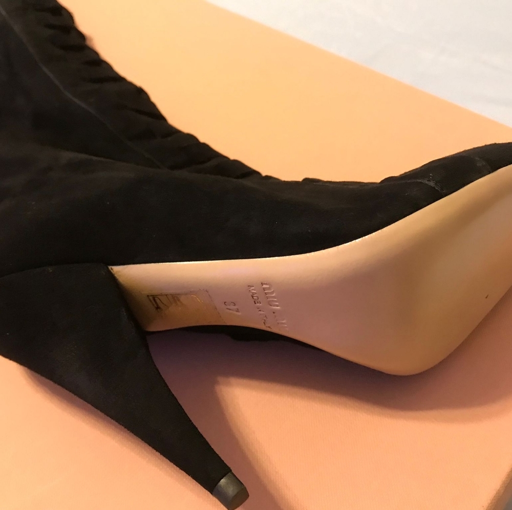Miu Miu Suede Knee High Boots